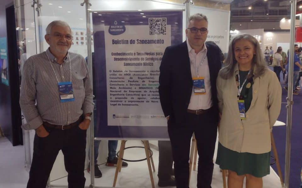Boletim do Saneamento faz sucesso na Fenasan