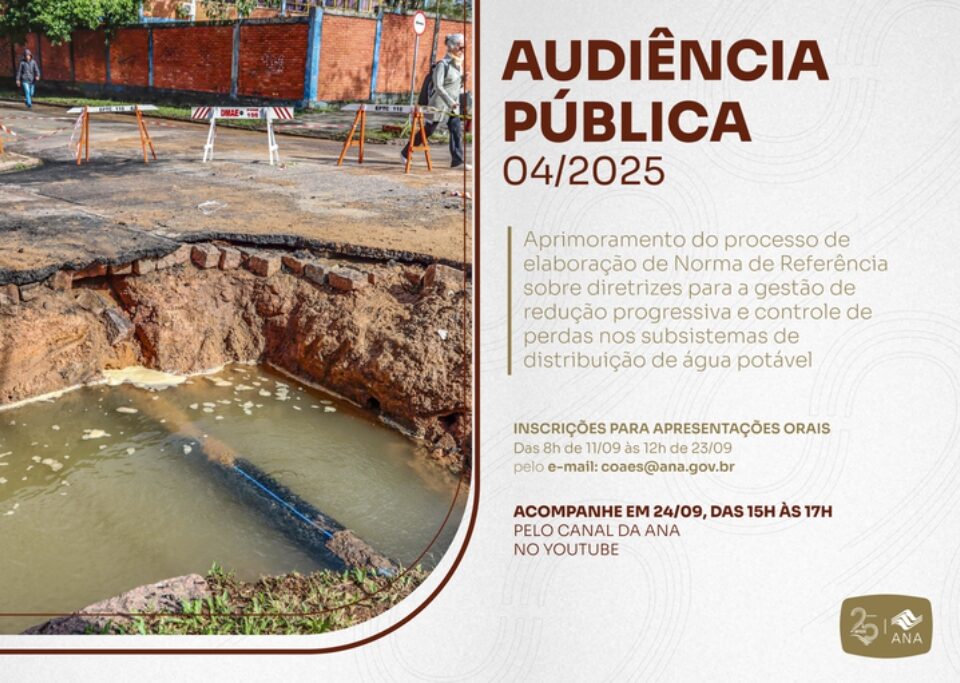 Audiência Pública NR gestão perdas água